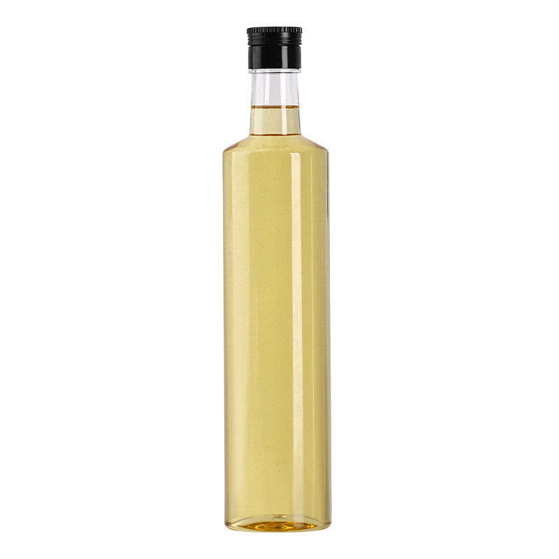 pet cooking oil plastic wine jug oil bottle transparent round bottle olive oil seasoning bottle walnut oil soy sauce bottle