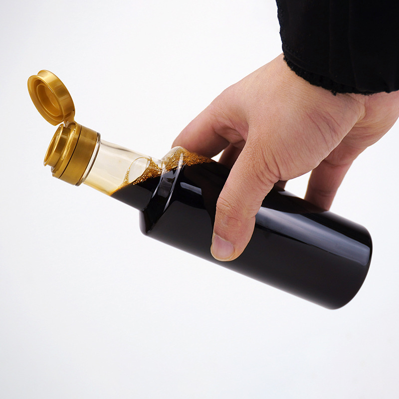 Soy sauce 285ml camellia oil bottle pet plastic bottle vinegar flaxseed walnut oil plastic peanut oil bottle wine bottle