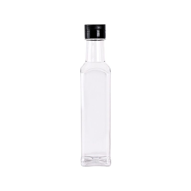 Food grade PET square plastic empty oil bottle wine pot camellia oil soy sauce vinegar olive oil bottle sauce bottle