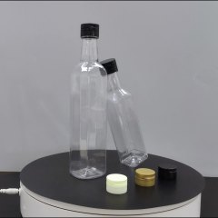 Food grade PET square plastic empty oil bottle wine pot camellia oil soy sauce vinegar olive oil bottle sauce bottle