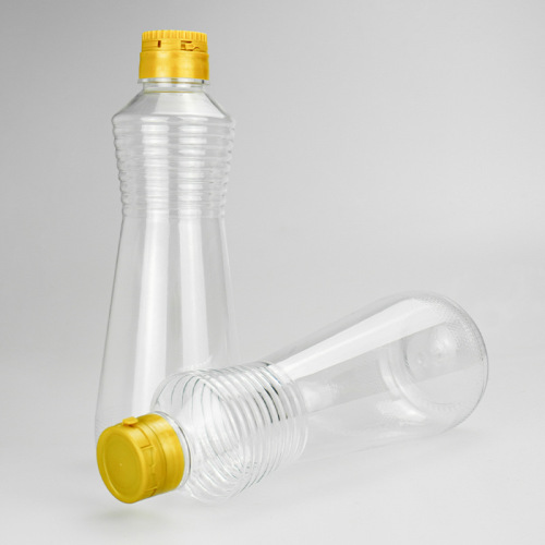 500ml round transparent plastic sesame oil bottle camellia oil bottle pet sesame oil bottle 1 jin small milled sesame oil bottle