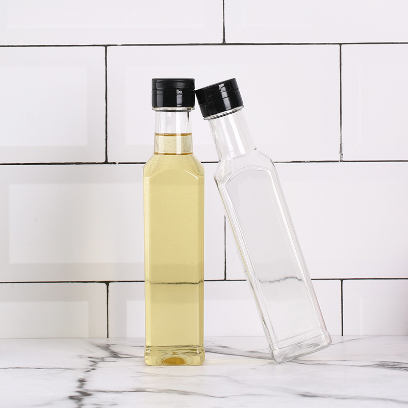 Food grade PET square plastic empty oil bottle wine pot camellia oil soy sauce vinegar olive oil bottle sauce bottle