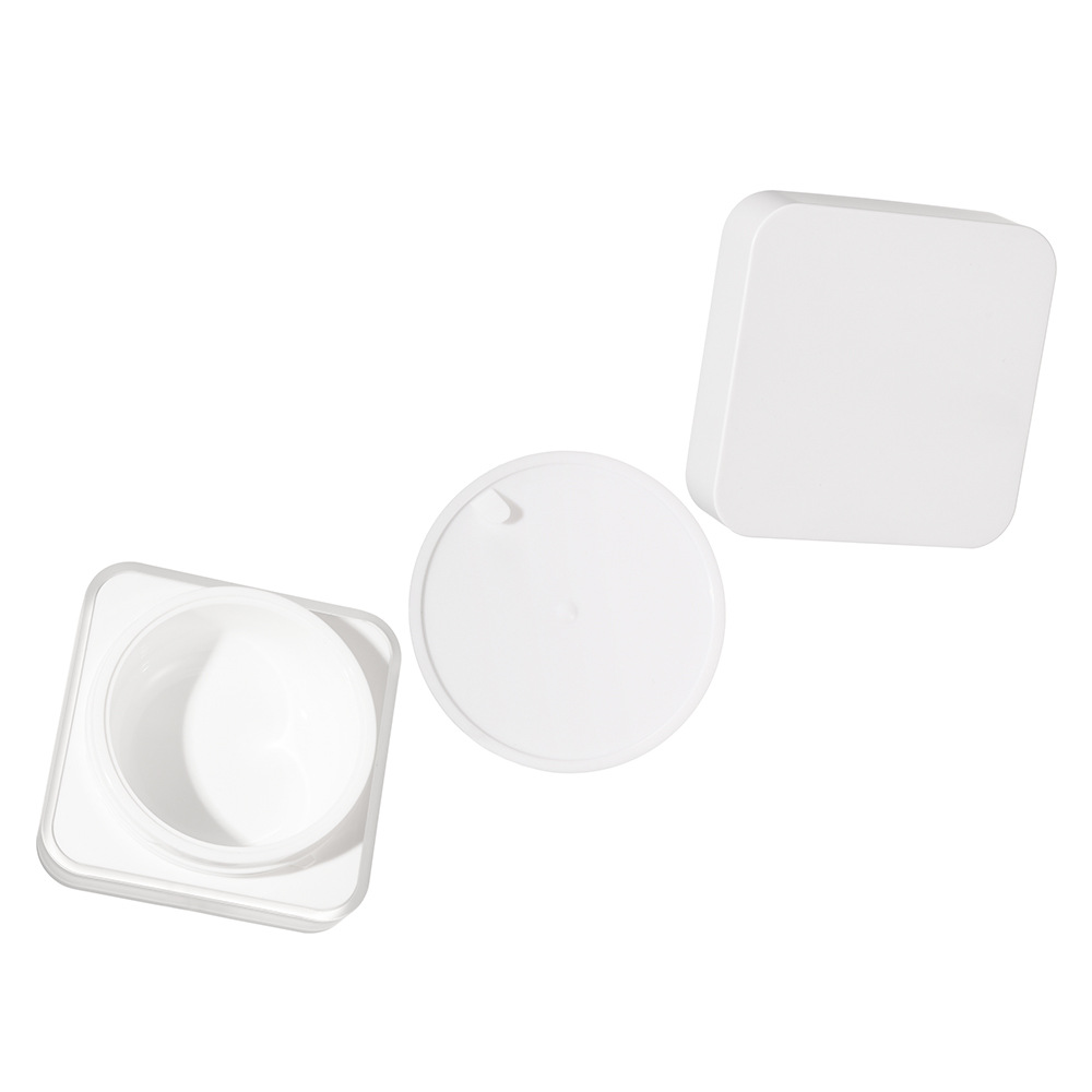 Manufacturer customized square cream bottle flat short cream bottle cosmetic packaging acrylic skin care product packaging