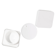 Manufacturer customized square cream bottle flat short cream bottle cosmetic packaging acrylic skin care product packaging