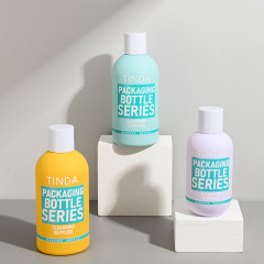 Manufacturer customized cleaning packaging bottle shampoo bottle twist cap bottle 300ml push shower gel packaging bottle