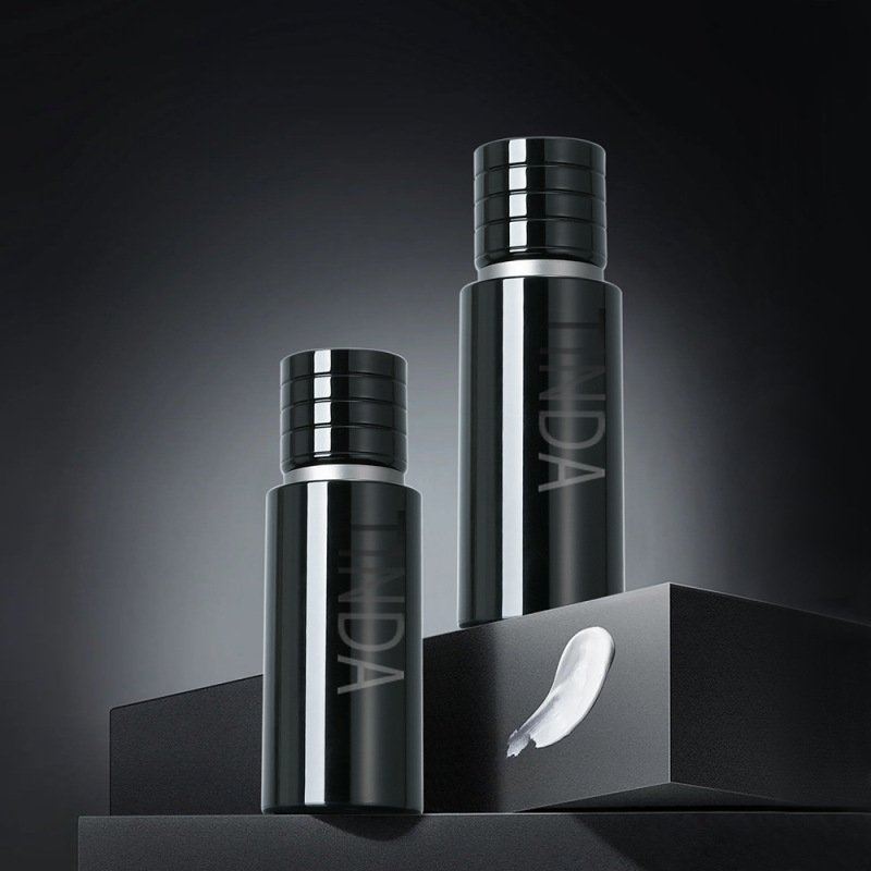 Custom vacuum lotion spray bottle 30ml press vacuum bottle 50ml cosmetic essence sunscreen sub-bottle