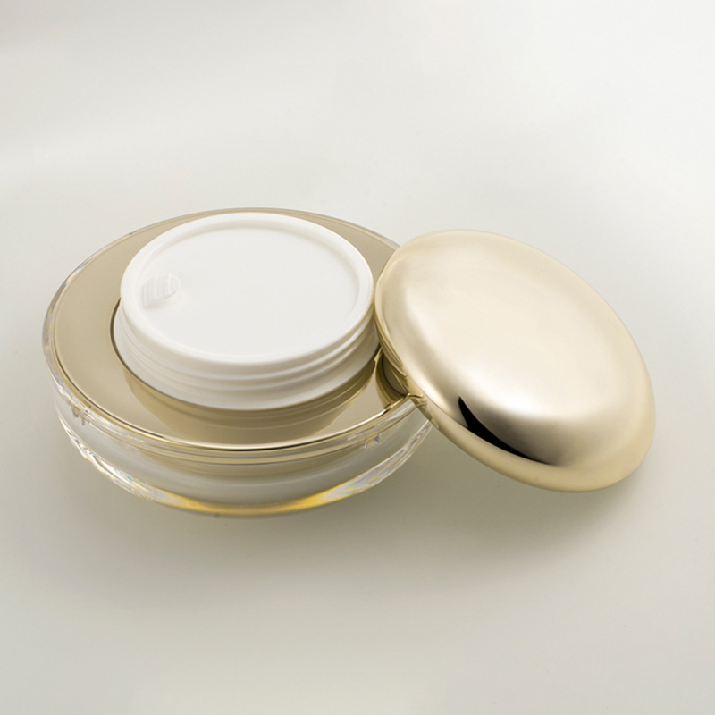 Gold 30g face cream bottle acrylic bottle eye cream cream bottle cosmetic packaging material high-end skin care product packaging
