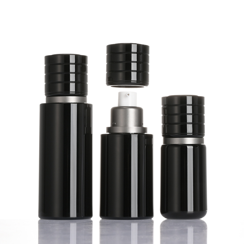 Custom vacuum lotion spray bottle 30ml press vacuum bottle 50ml cosmetic essence sunscreen sub-bottle