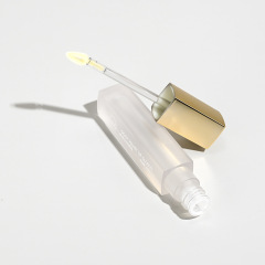Custom high quality lip glaze tube concealer pen packaging square lip oil lipstick lip gloss tube with brush makeup packaging material