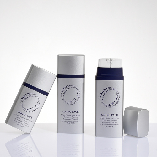 Skin care products empty packaging bottle cosmetic packaging material single double mouth discharge double tube bottle essence liquid vacuum bottle