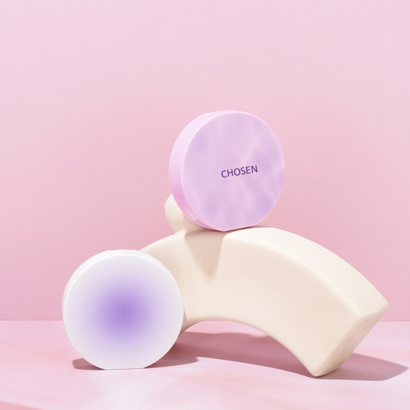 High-end portable makeup powder puff air cushion box foundation BB cream cosmetics empty box round powder box packaging material