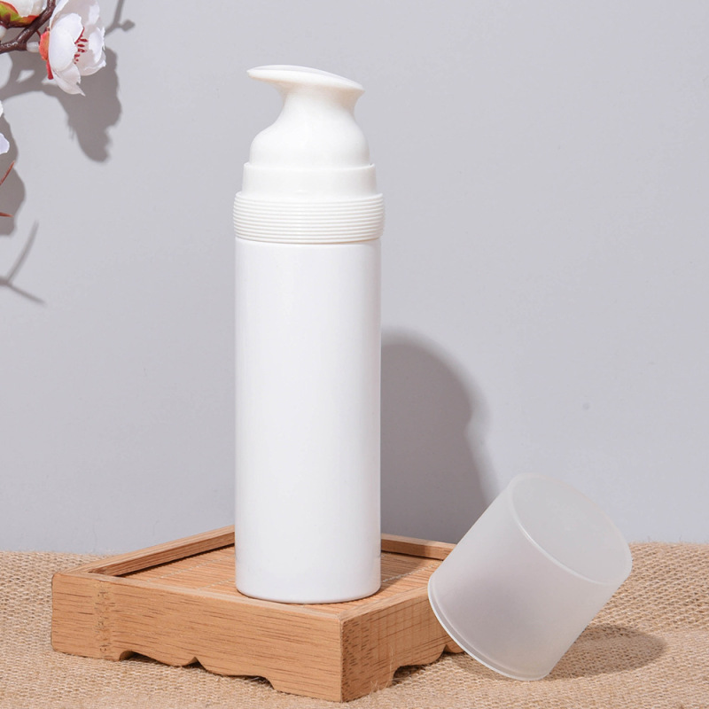 120ml 4oz White PET Plastic Mousse Pump Bottle