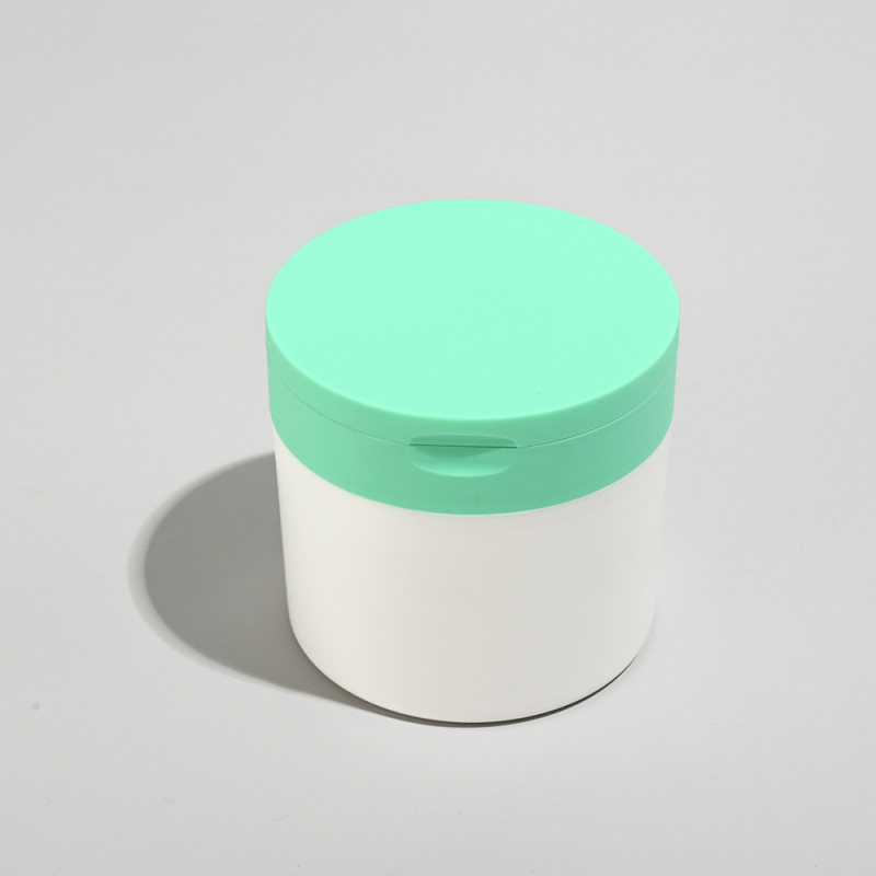 100G flip cover with tweezers salicylic acid cotton pad box double layer mask jar large capacity scrub bottle with spoon
