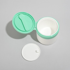 100G flip cover with tweezers salicylic acid cotton pad box double layer mask jar large capacity scrub bottle with spoon