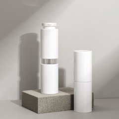 Customized cosmetic packaging material three-tube essence bottle skin care product packaging bottle three-in-one face cream press vacuum bottle