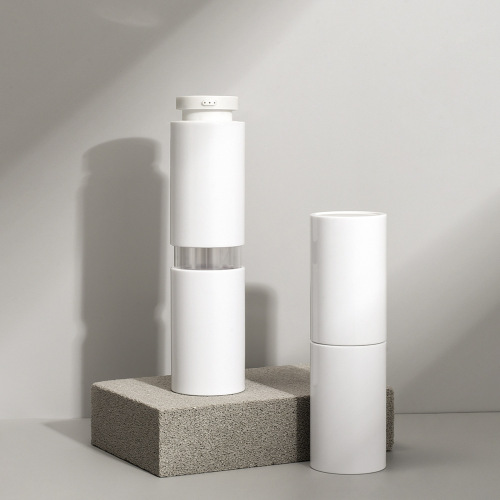Customized cosmetic packaging material three-tube essence bottle skin care product packaging bottle three-in-one face cream press vacuum bottle