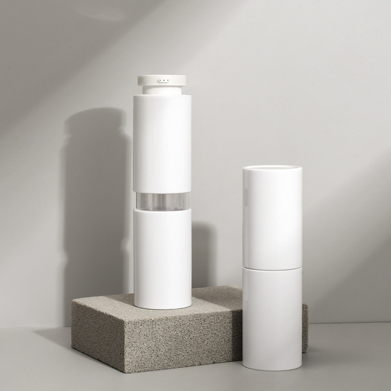 Customized cosmetic packaging material three-tube essence bottle skin care product packaging bottle three-in-one face cream press vacuum bottle