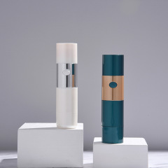 Customized cosmetics high-end bottle makeup packaging electric vacuum liquid foundation bottle powder puff stick introduction instrument cream box