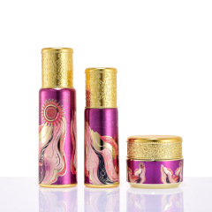 High-end customized Dunhuang Fengshui lotion essence cream bottle set Chinese style gorgeous and elegant skin care product set packaging material