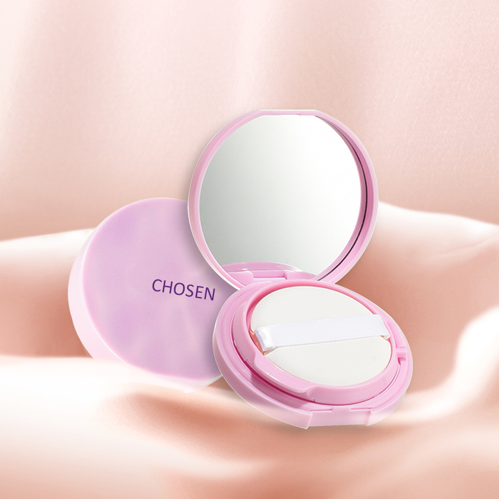 High-end portable makeup powder puff air cushion box foundation BB cream cosmetics empty box round powder box packaging material