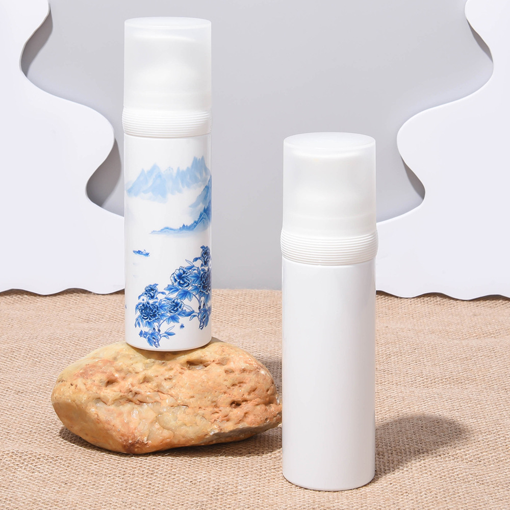120ml 4oz White PET Plastic Mousse Pump Bottle
