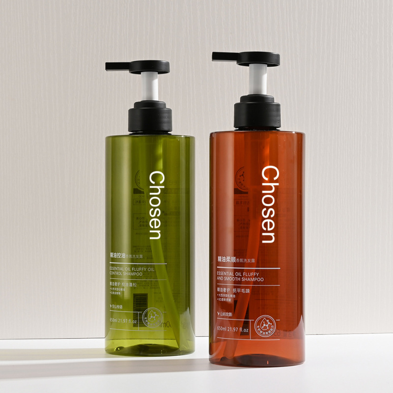 650ml/22oz PET Plastic Cylinder Pump Bottle