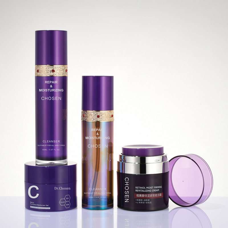 Skin care product packaging material cosmetic lotion essence plastic packaging bottle container 50g vacuum cream jar