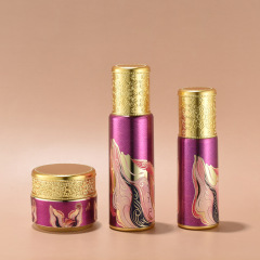 High-end customized Dunhuang Fengshui lotion essence cream bottle set Chinese style gorgeous and elegant skin care product set packaging material