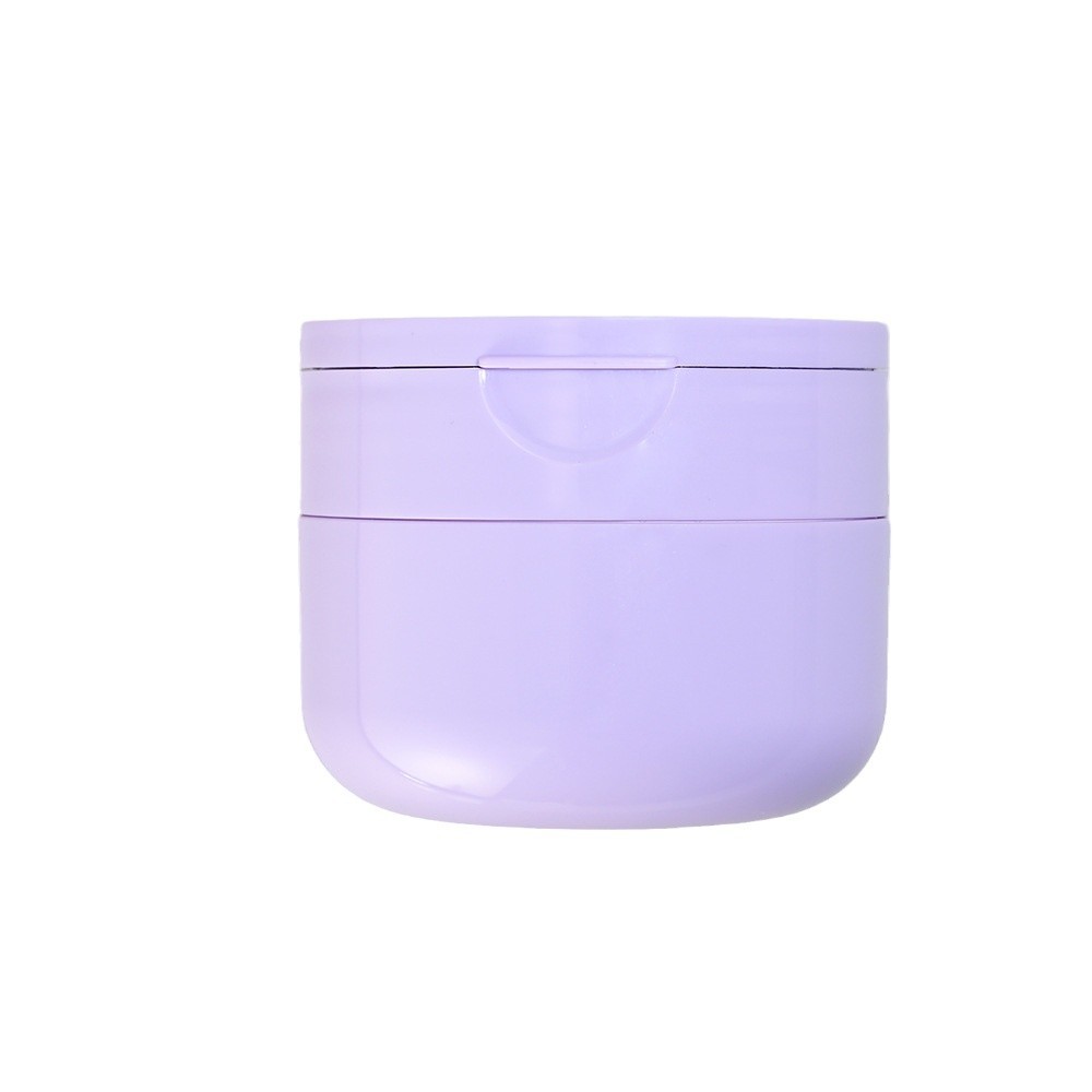Manufacturer customized 100G double-layer flip-top mask bottle makeup remover cotton pad bottle with clip salicylic acid cotton pad packaging material