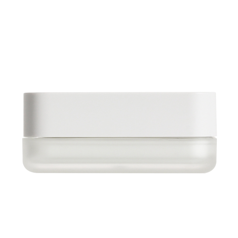 Manufacturer customized square cream bottle flat short cream bottle cosmetic packaging acrylic skin care product packaging