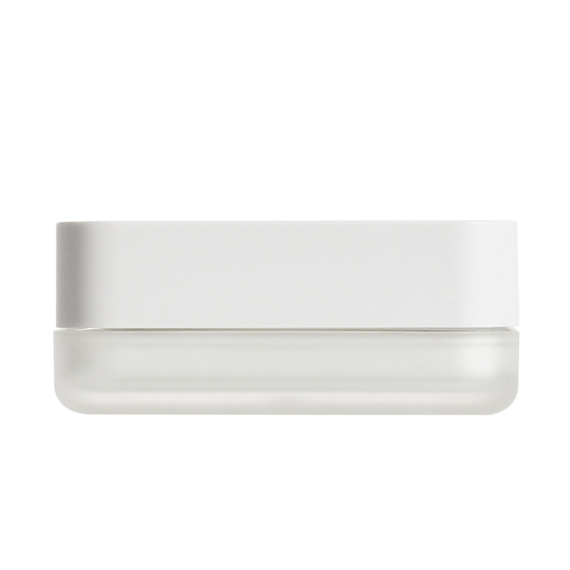 Manufacturer customized square cream bottle flat short cream bottle cosmetic packaging acrylic skin care product packaging