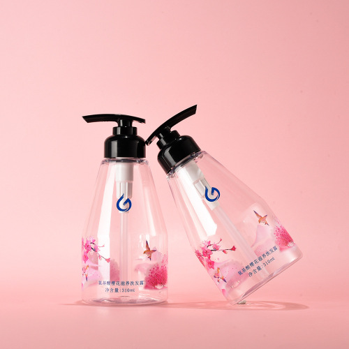 300ml 10oz Clear Cone PET Plastic Pump Bottle
