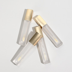 Custom high quality lip glaze tube concealer pen packaging square lip oil lipstick lip gloss tube with brush makeup packaging material