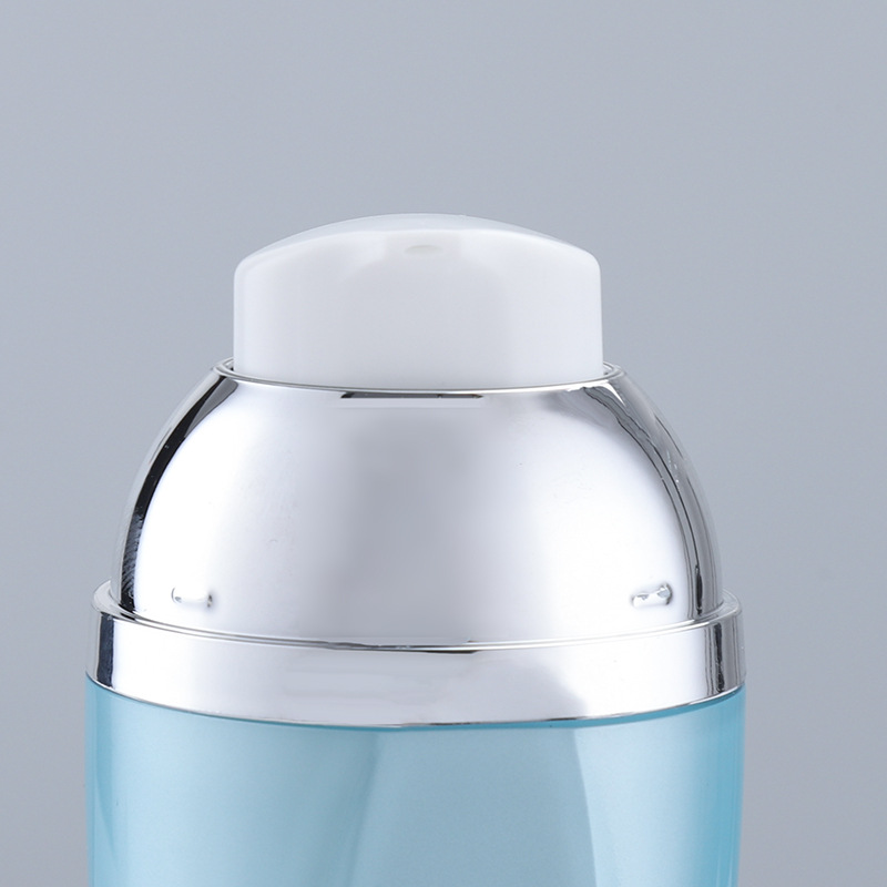 30ml sunscreen bottle Creative plastic cosmetic packaging double layer oval foundation isolation sunscreen bottle