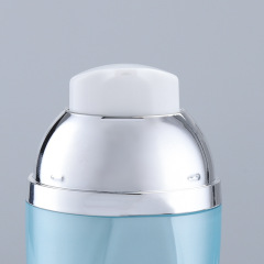 30ml sunscreen bottle Creative plastic cosmetic packaging double layer oval foundation isolation sunscreen bottle