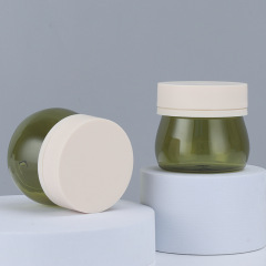 Manufacturer 160g cream bottle green creative plastic thickened cosmetic packaging material wide mouth packing cream cream bottle