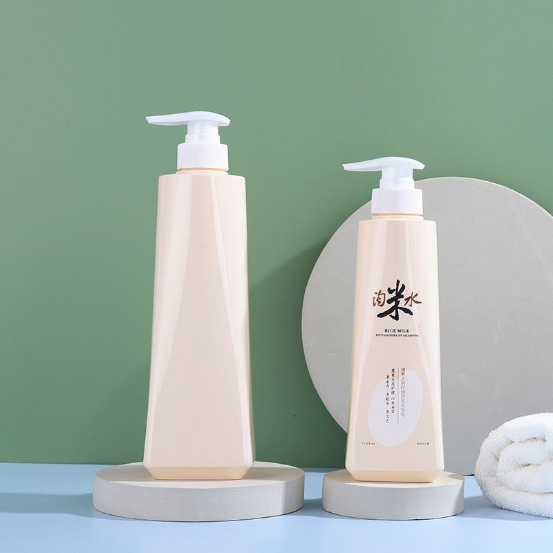 Manufacturer 750ml shower gel bottle Creative press plastic special-shaped large capacity packaging shampoo shower gel bottle