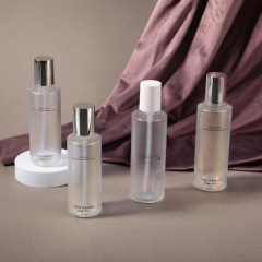 Lotion bottle transparent PETG thick wall oblique shoulder light luxury skin care product packaging material pure dew essence lotion bottle
