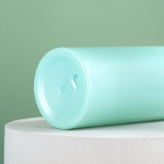 Green PET Plastic Cylinder Foam Soap Pump Bottle 150ml 5oz