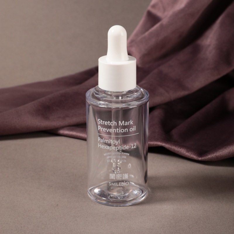 30ml essential oil bottle transparent PETG plastic thick wall flat shoulder travel packing essence dropper essential oil bottle