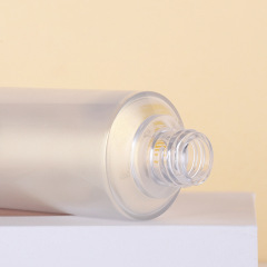 Manufacturer light luxury transparent PETG thick wall skin care packaging material packaging dropper cream essence lotion cosmetic bottle