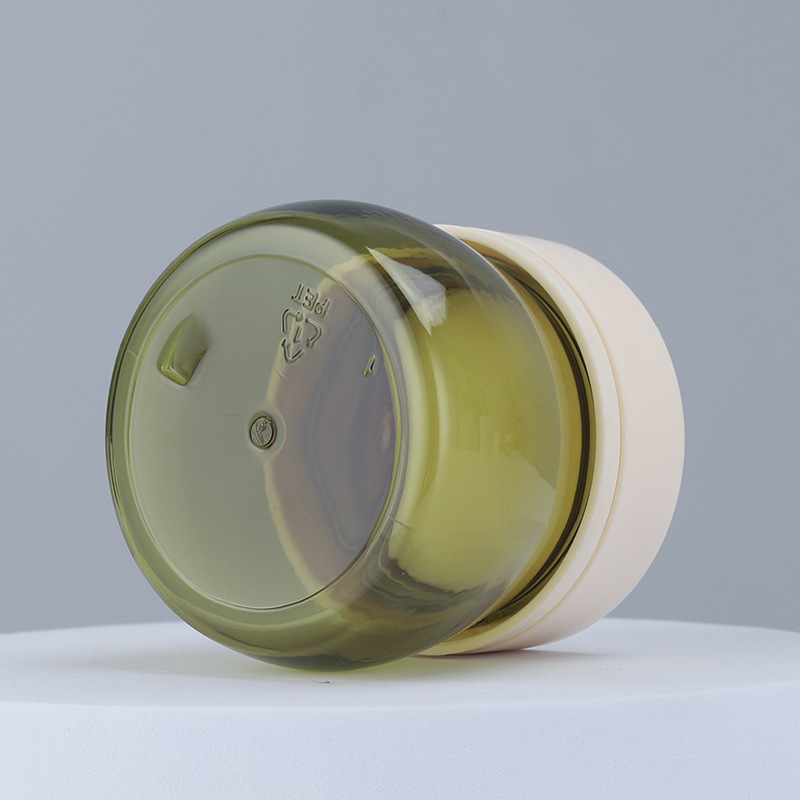 Manufacturer 160g cream bottle green creative plastic thickened cosmetic packaging material wide mouth packing cream cream bottle