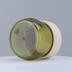 Manufacturer 160g cream bottle green creative plastic thickened cosmetic packaging material wide mouth packing cream cream bottle