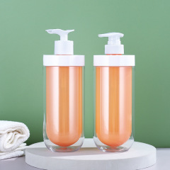 U Shape Double-Layer Plastic Bottle 500ml 16.9oz