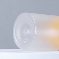 Clear Frosted PET Plastic Cylinder Pump Bottles 200ML
