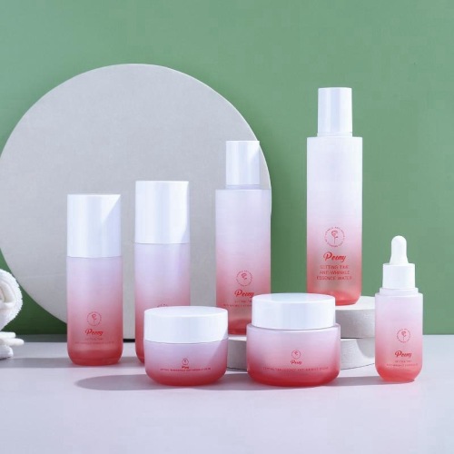 Lotion bottle transparent plastic skin care packaging travel packaging press dropper essence lotion bottle