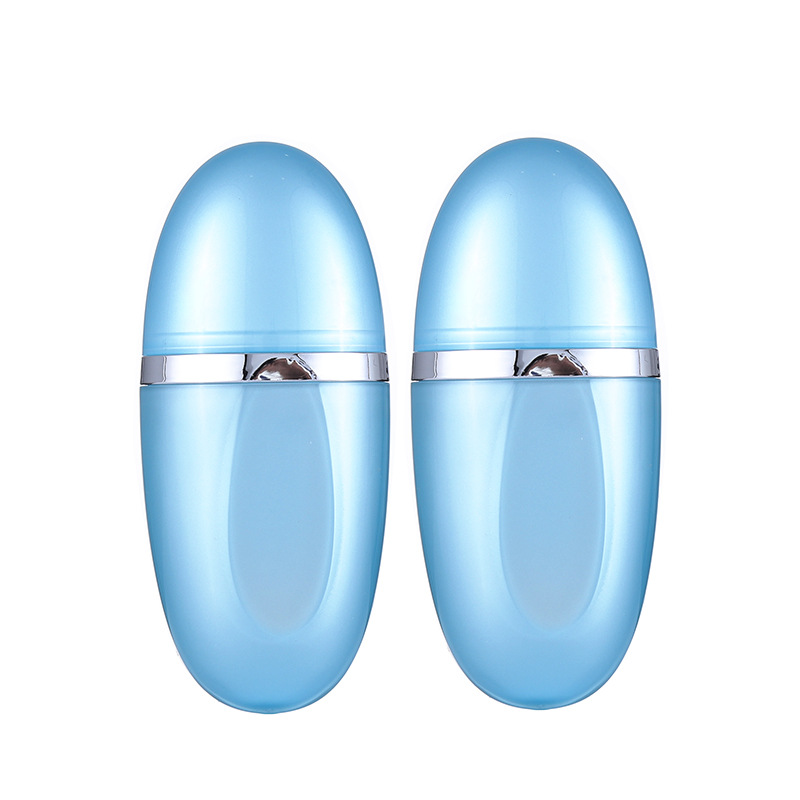 30ml sunscreen bottle Creative plastic cosmetic packaging double layer oval foundation isolation sunscreen bottle