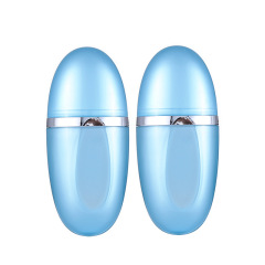 30ml sunscreen bottle Creative plastic cosmetic packaging double layer oval foundation isolation sunscreen bottle
