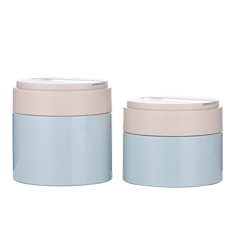 200g face cream bottle fashion plastic cosmetic packaging material with spoon hair mask mud mask jar face cream bottle