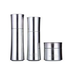Manufacturer 50g cream bottle small waist style petg thickened cosmetic packaging material electroplating packing lotion cream bottle